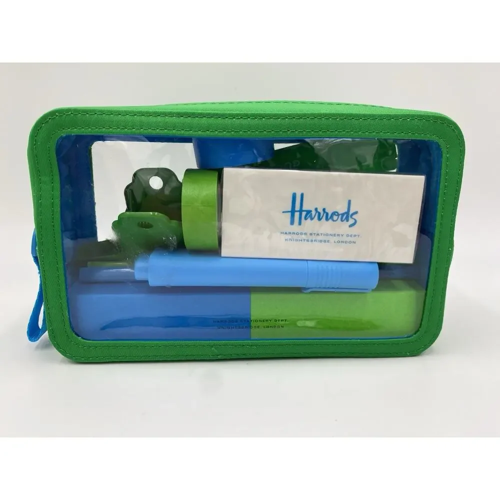 Harrods Filled Pencil Case Stationary Office Desk Set London Souvenir UK